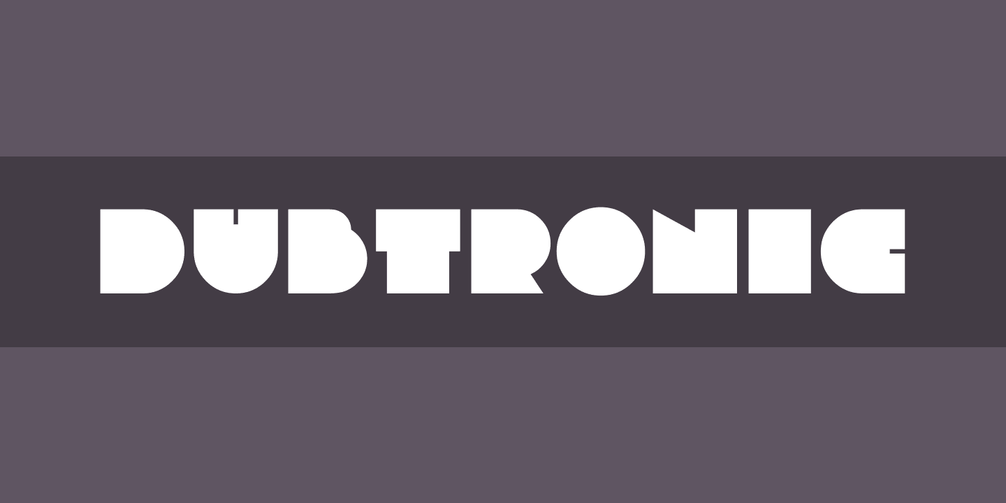 폰트 Dubtronic